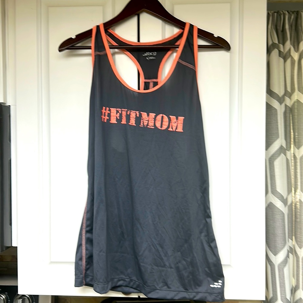 BCG size large gray and pink active tank